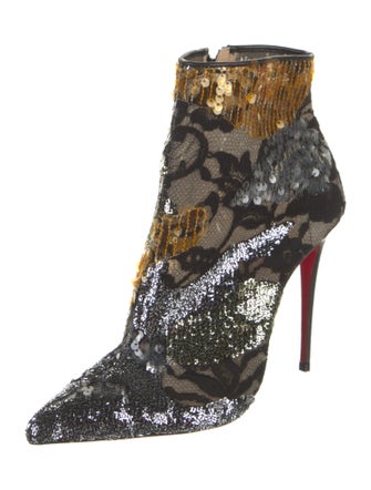 Christian Louboutin Patterned Sequin Embellishments Boots