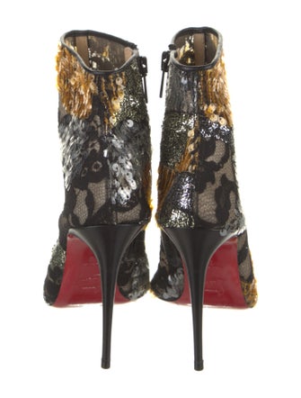 Christian Louboutin Patterned Sequin Embellishments Boots