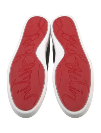 Christian Louboutin Rockstud Spike Suede Sneakers