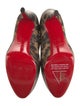 Christian Louboutin Leather Animal Print Boots