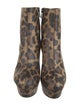 Christian Louboutin Leather Animal Print Boots