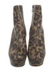 Christian Louboutin Leather Animal Print Boots