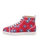 Christian Louboutin Satin Printed Sneakers