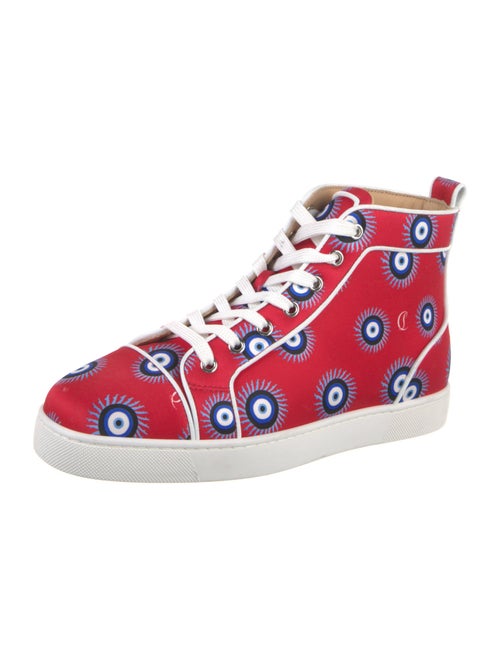 Christian Louboutin Satin Printed Sneakers