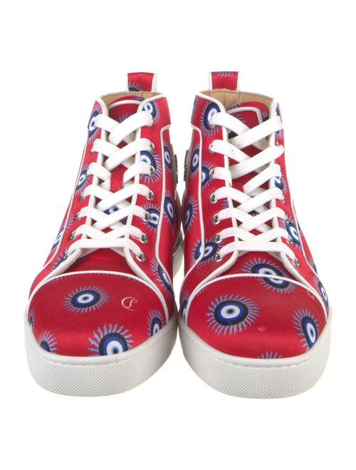 Christian Louboutin Satin Printed Sneakers