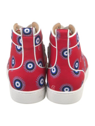 Christian Louboutin Satin Printed Sneakers