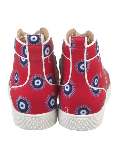 Christian Louboutin Satin Printed Sneakers