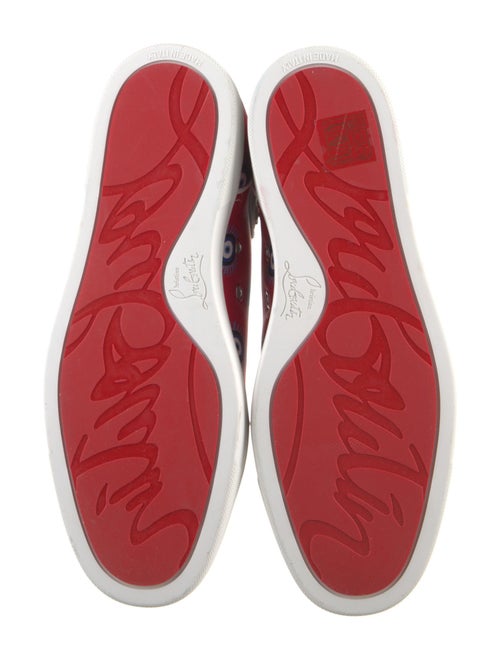 Christian Louboutin Satin Printed Sneakers