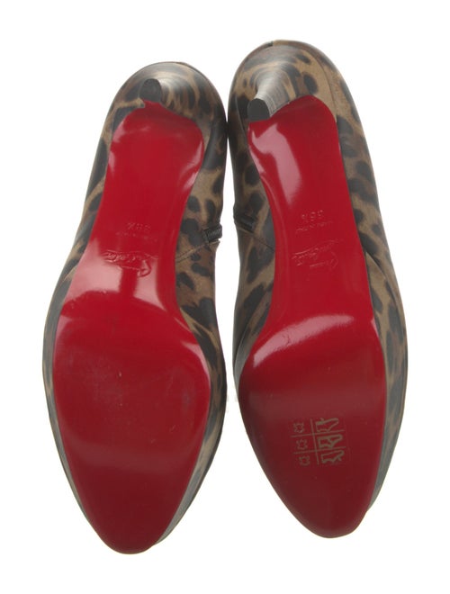 Christian Louboutin Leather Animal Print Boots