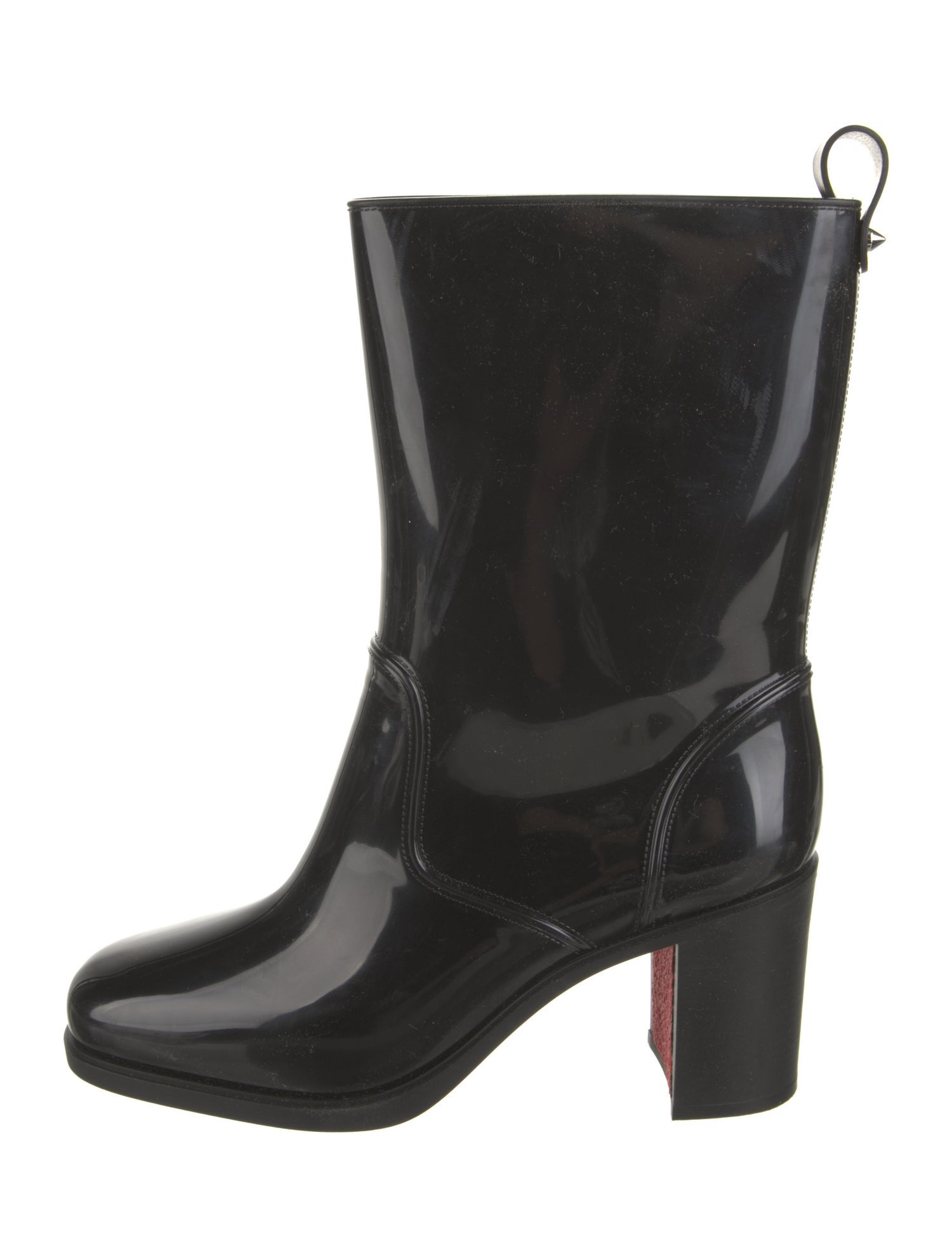 Christian Louboutin Rockstud Spike Rubber Rain Boots
