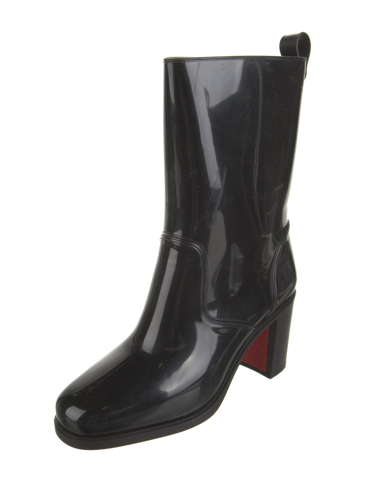 Christian Louboutin Rockstud Spike Rubber Rain Boots