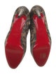 Christian Louboutin Leather Animal Print Boots