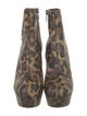 Christian Louboutin Leather Animal Print Boots