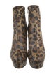 Christian Louboutin Leather Animal Print Boots