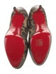 Christian Louboutin Leather Animal Print Boots