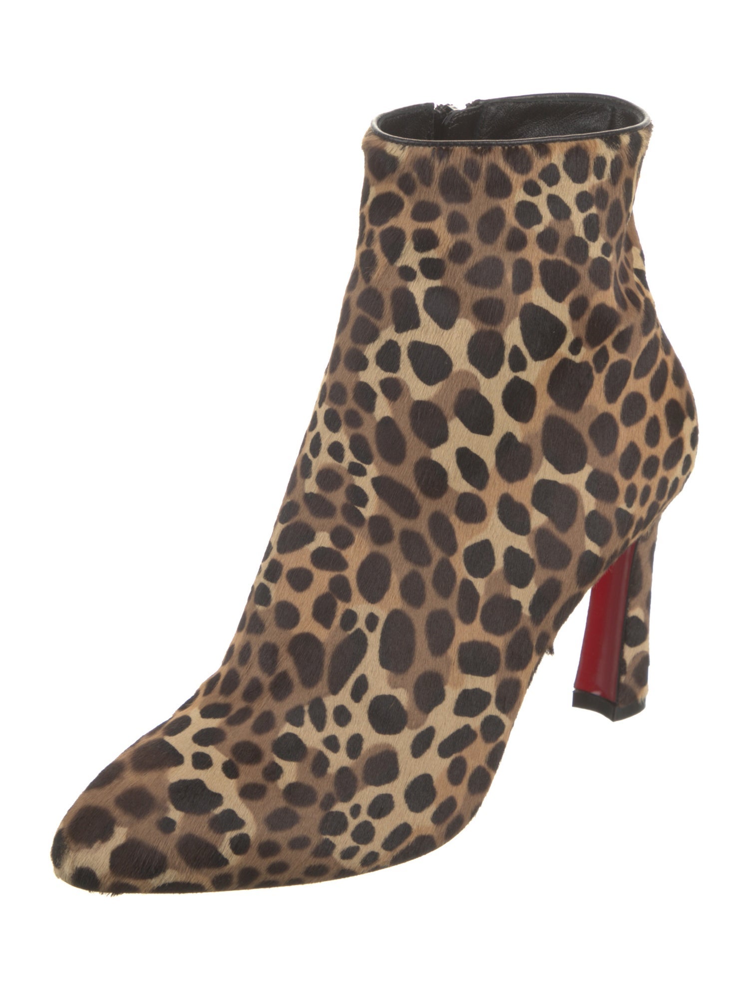 Christian Louboutin Ponyhair Animal Print Boots