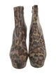 Christian Louboutin Leather Animal Print Boots