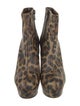 Christian Louboutin Leather Animal Print Boots