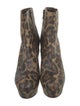 Christian Louboutin Leather Animal Print Boots