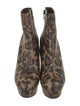 Christian Louboutin Leather Animal Print Boots