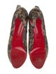 Christian Louboutin Leather Animal Print Boots
