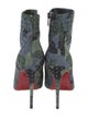 Christian Louboutin Suede Camouflage Print Boots