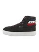Christian Louboutin Spike Accents Suede Sneakers