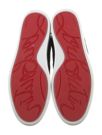 Christian Louboutin Spike Accents Suede Sneakers