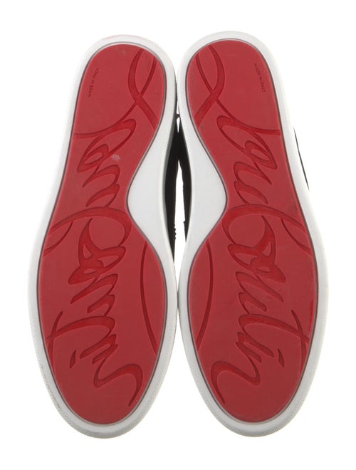 Christian Louboutin Spike Accents Suede Sneakers