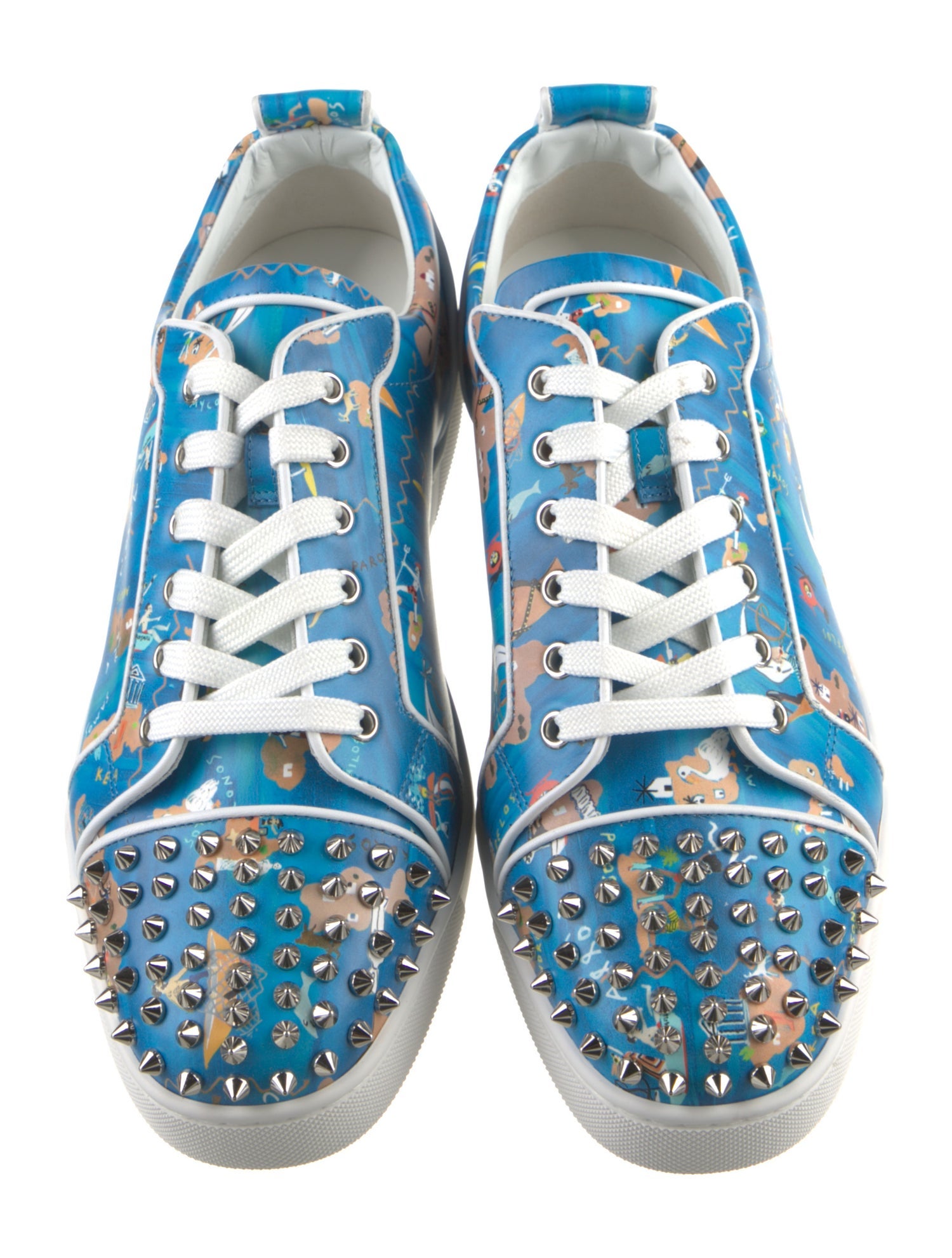 靴 mChristian Louboutin Christian Louboutin New $1,145 Spike Sneakers Shoes Trainers