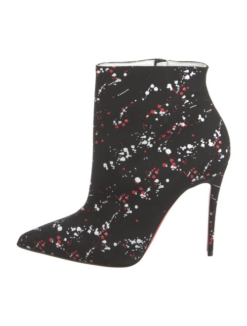 Christian Louboutin Canvas Floral Print Boots