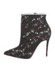Christian Louboutin Canvas Floral Print Boots