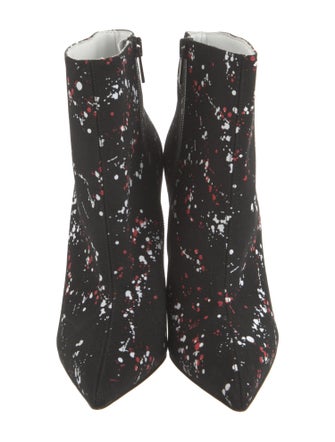 Christian Louboutin Canvas Floral Print Boots