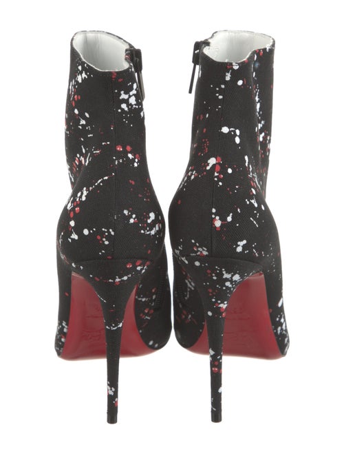 Christian Louboutin Canvas Floral Print Boots