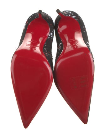 Christian Louboutin Canvas Floral Print Boots