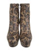 Christian Louboutin Leather Animal Print Boots