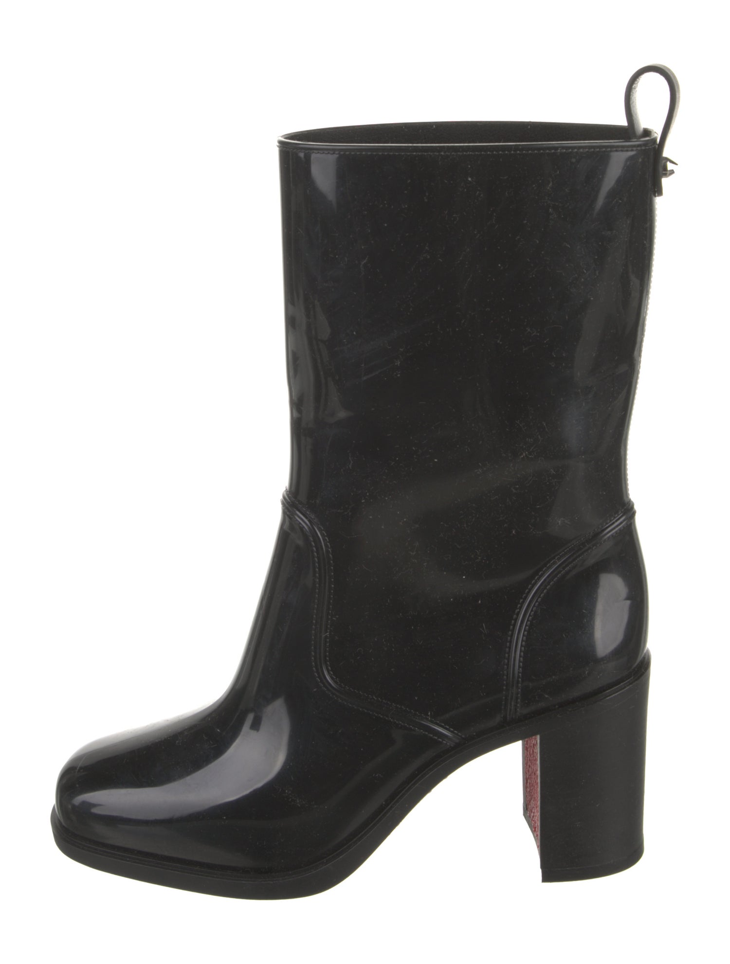 Christian Louboutin Rockstud Spike Rubber Rain Boots