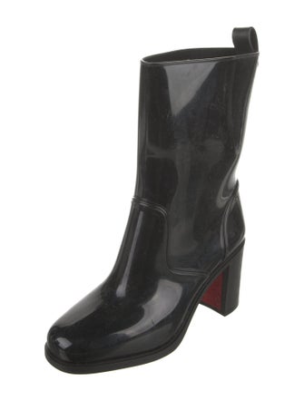 Christian Louboutin Rockstud Spike Rubber Rain Boots