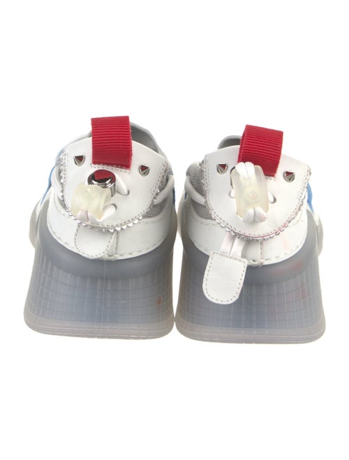 Christian Louboutin Suede Colorblock Pattern Sneakers