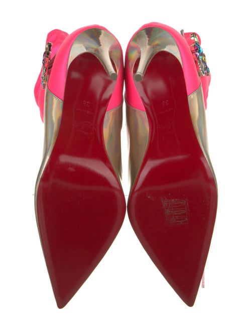 Christian Louboutin Neoprene Colorblock Pattern Sock Boots