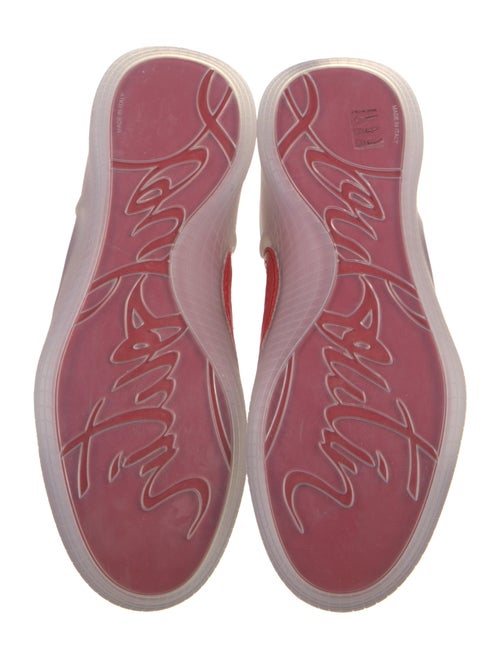 Christian Louboutin Suede Mesh Accents Sneakers