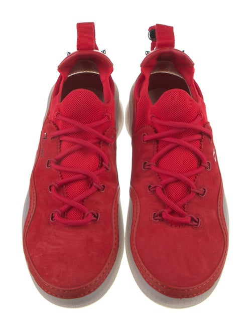 Christian Louboutin Suede Mesh Accents Sneakers