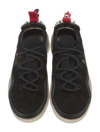 Christian Louboutin Suede Mesh Accents Sneakers
