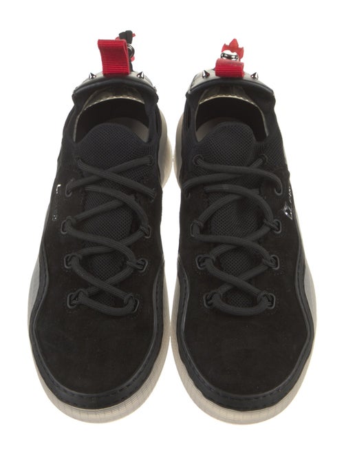 Christian Louboutin Suede Mesh Accents Sneakers
