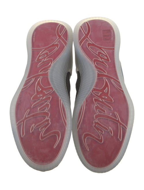 Christian Louboutin Suede Mesh Accents Sneakers