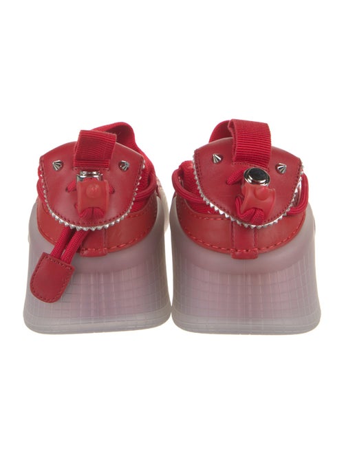 Christian Louboutin Suede Leather Trim Embellishment Sneakers