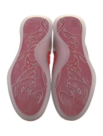 Christian Louboutin Suede Leather Trim Embellishment Sneakers