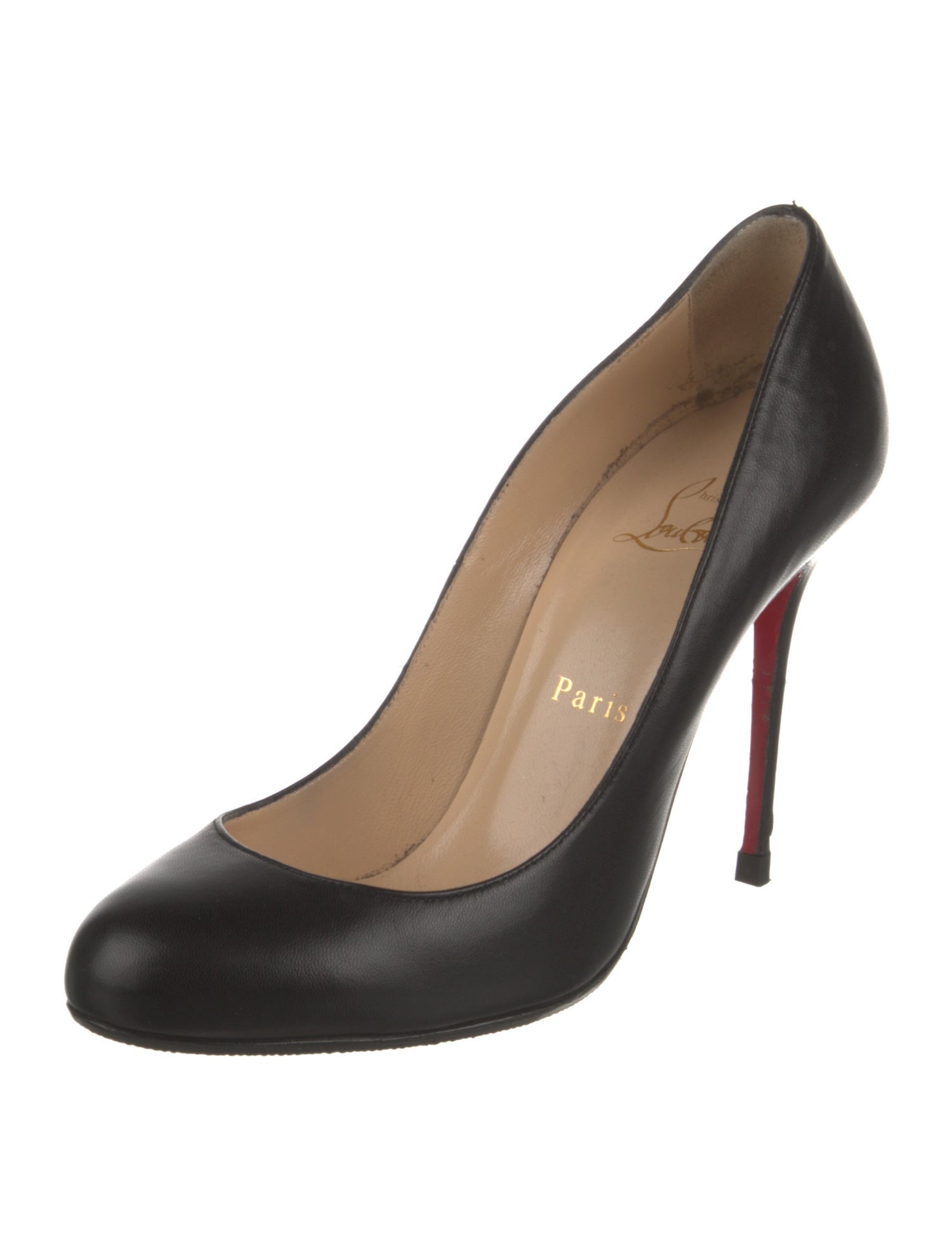 Christian Louboutin Lady Lynch 120 Leather Pumps