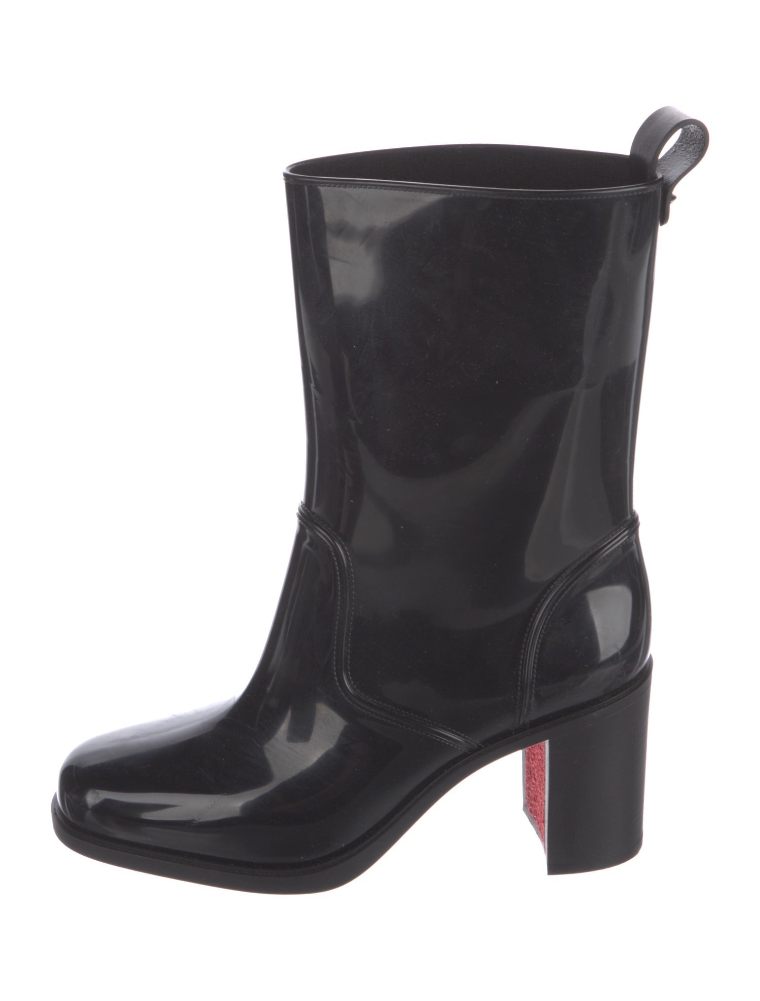 Christian Louboutin Rockstud Spike Rubber Rain Boots