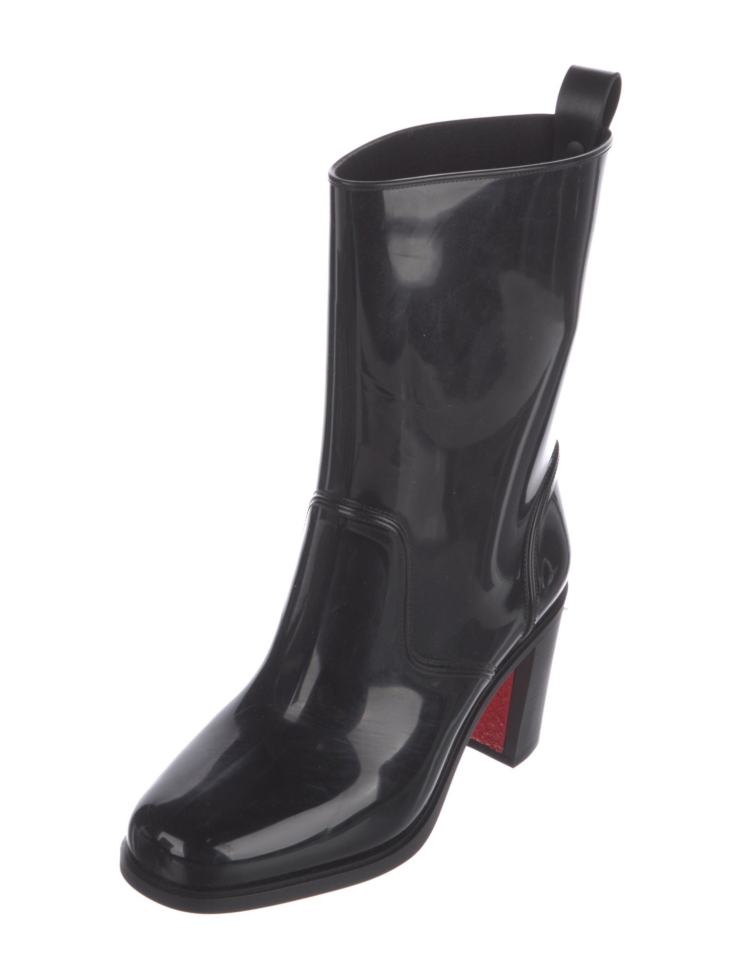 Christian Louboutin Rockstud Spike Rubber Rain Boots
